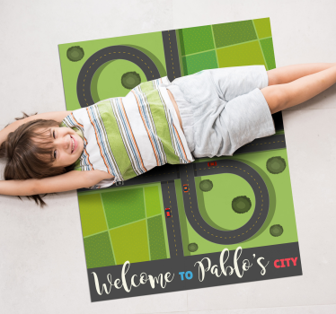 Tappeto vinile con nome mappa di gioco personalizzabile - TenStickers