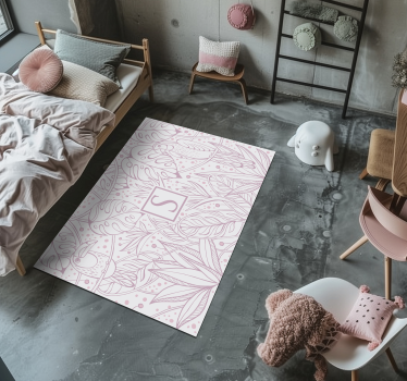 Tappeto vinile con nome motivo giungla personalizzato - TenStickers