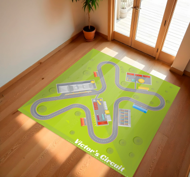 Tappeto vinile strade percorso di gioco personalizzabile - TenStickers