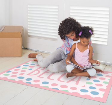 Tappeto vinile con nome pois personalizzati - TenStickers