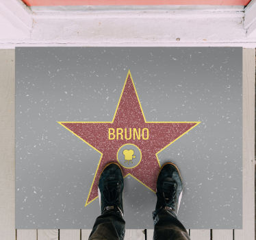 Tappeto vinile con nome riconoscimento delle stelle - TenStickers