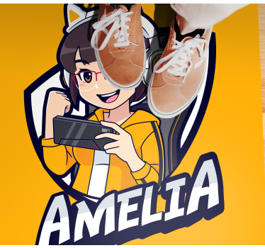 Tappeto vinile per ragazzi ritratto di gioco personalizzato - TenStickers