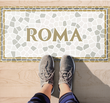 Tappeto vinile con nome roma personalizzata - TenStickers