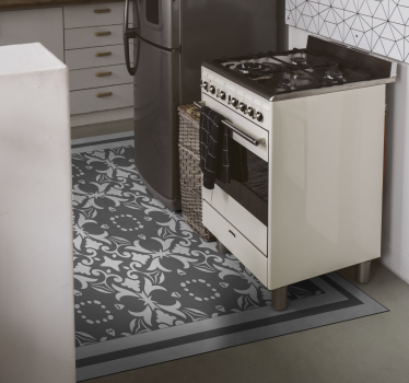 Tappeto pvc cucina design di piastrelle vittoriane - TenStickers