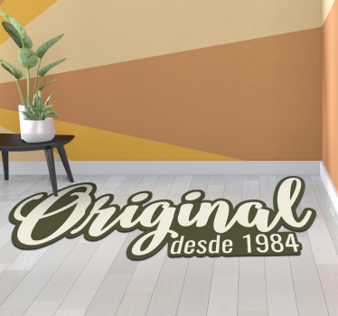 Tappeto vinile frase originale dal 1984 - TenStickers