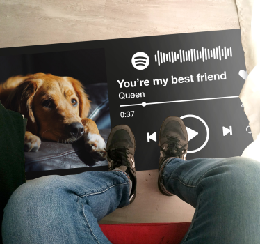 Tappeto vinile frase visualizzazione di brani personalizzati - TenStickers