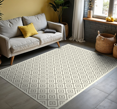 Tappeto vinile geometrico ispirazione diamante - TenStickers