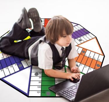 Tappeto vinile giochi tabellone educativo - TenStickers