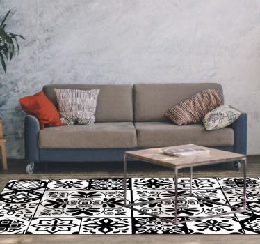 Tappeto vinile piastrelle disegno geometrico spagnolo - TenStickers