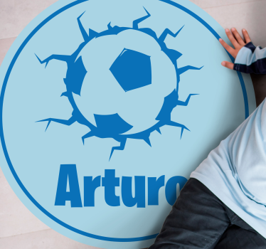 Tappeto vinile per bambini con pallone personalizzato - TenStickers