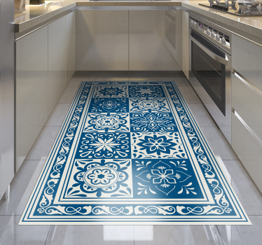 Tappeto vinile piastrelle estetica in ceramica decorata - TenStickers