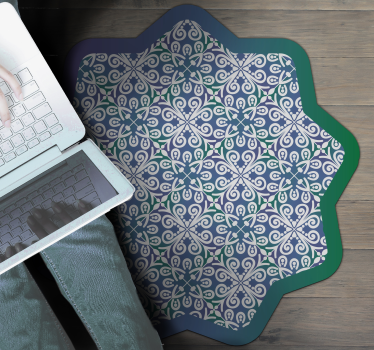 Tappeto vinile piastrelle intricato design delle piastrelle - TenStickers