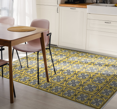 Tappeto vinile piastrelle mediterraneo ornato - TenStickers