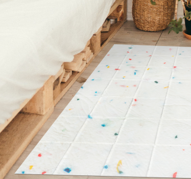 Tappeto vinile piastrelle modello di piastrelle in terrazzo - TenStickers