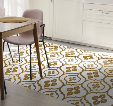 Tappeto vinile piastrelle modello di piastrelle ornamentali - TenStickers