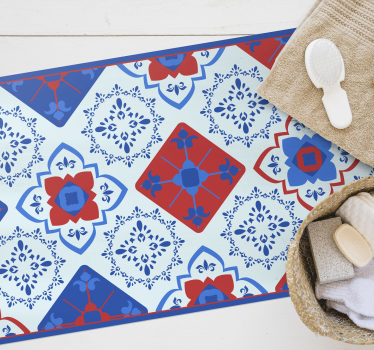 Tappeto vinile piastrelle mosaico mediterraneo - TenStickers