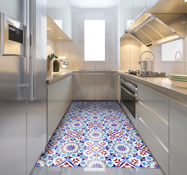 Tappeto vinile piastrelle motivo ceramico - TenStickers