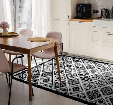 Tappeto vinile piastrelle piastrelle monocromatiche - TenStickers