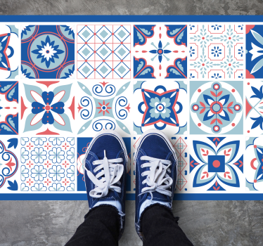 Tappeto vinile piastrelle piastrelle ornamentali - TenStickers