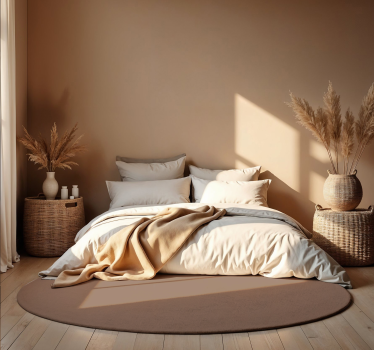 Tappeto vinile rotondo mocha mousse - TenStickers