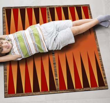 Tappeto vinile strisce strisce geometriche - TenStickers