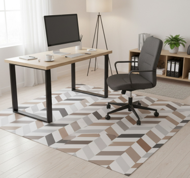 Tappeto vinile ufficio blocchi colorati geometrici - TenStickers