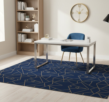 Tappeto vinile ufficio forme geometriche - TenStickers