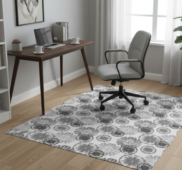 Tappeto vinile ufficio illusione grigia pitturata - TenStickers