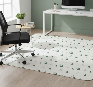 Tappeto vinile ufficio triangoli colori naturali - TenStickers