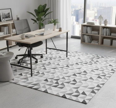 Tappeto vinile ufficio triangoli geometrici - TenStickers