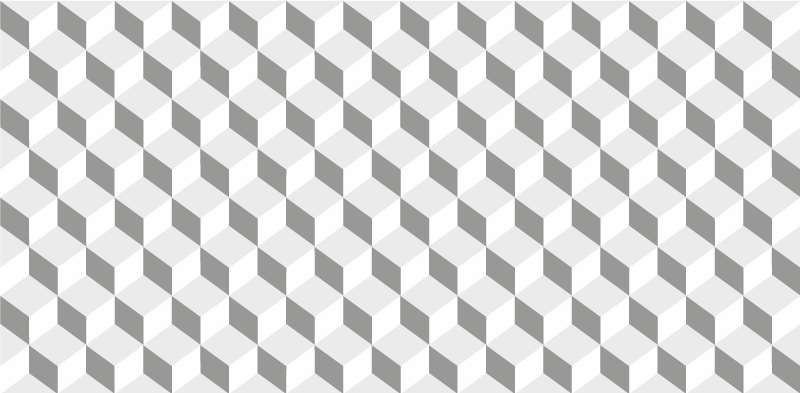 Tappeto pvc cucina cubi grigi - TenStickers