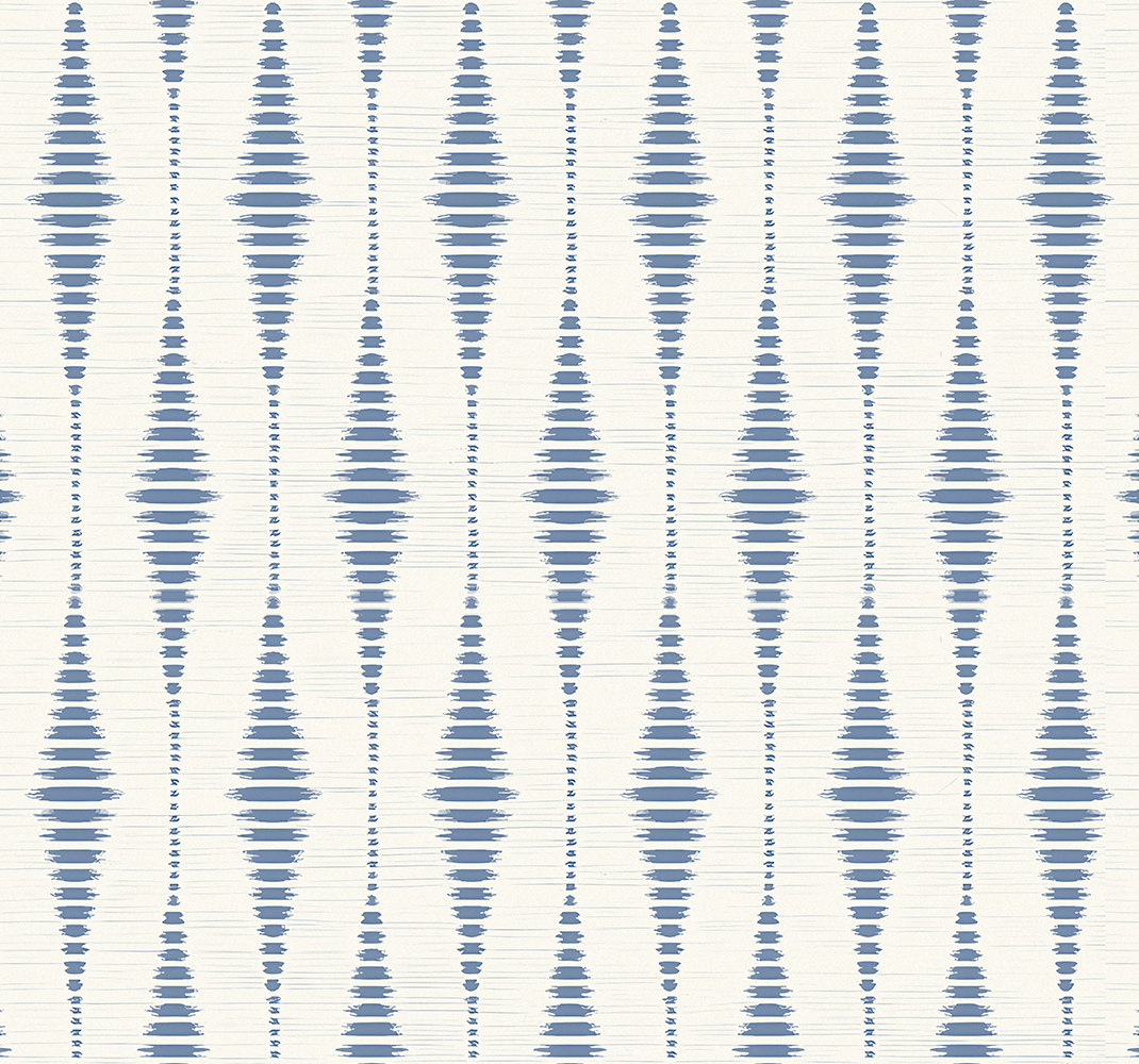 Tappeto vinile moderno rabaul ikat blu e beige - TenStickers