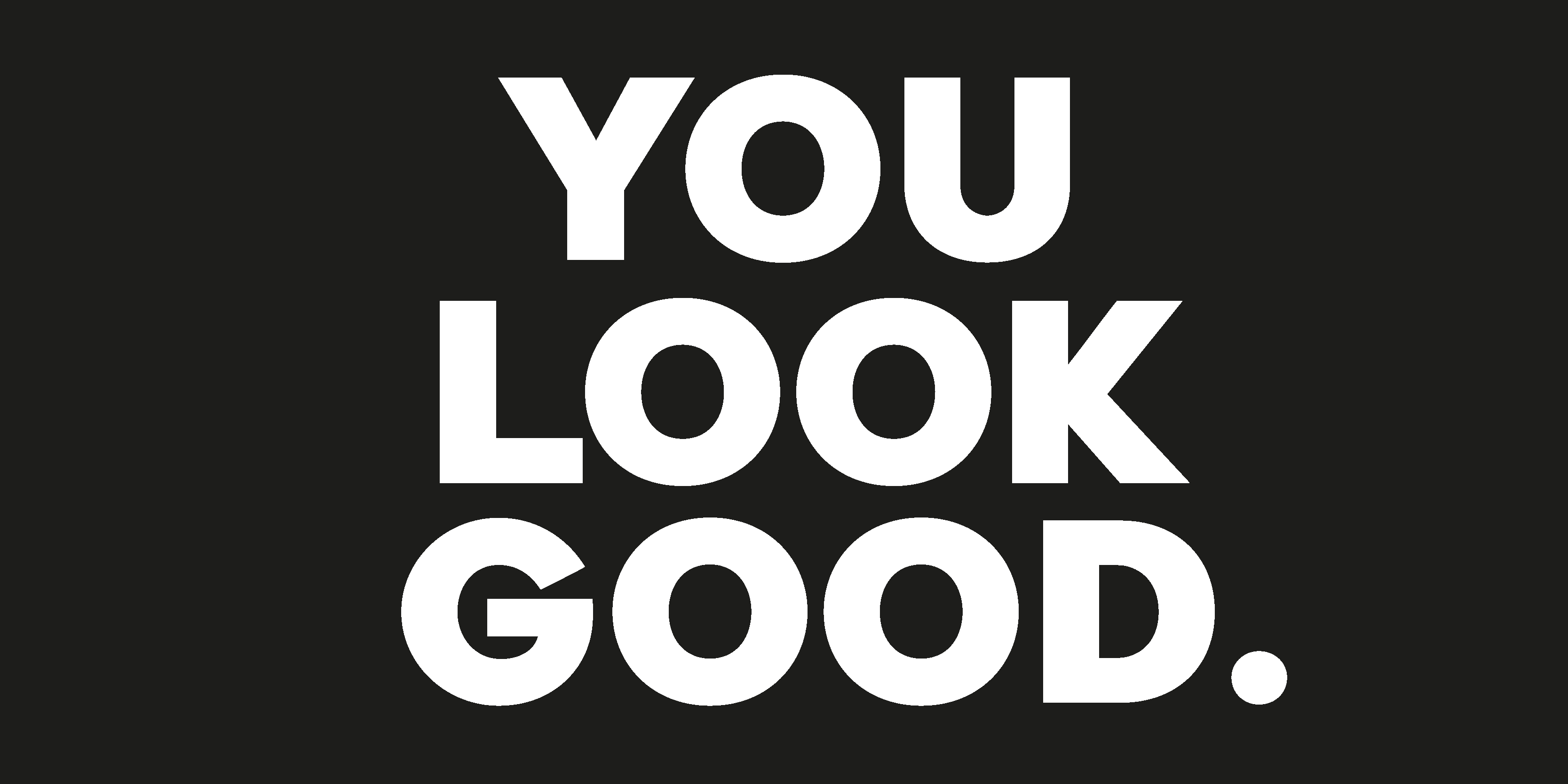 Tappeto vinile bagno you look good testo - TenStickers