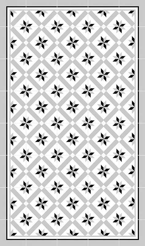 Tappeto pvc cucina grigio idraulico - TenStickers