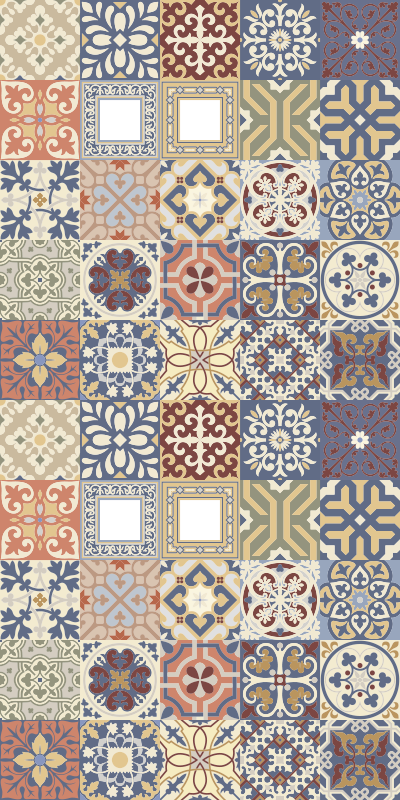 Tappeto pvc cucina idraulico multicolore - TenStickers