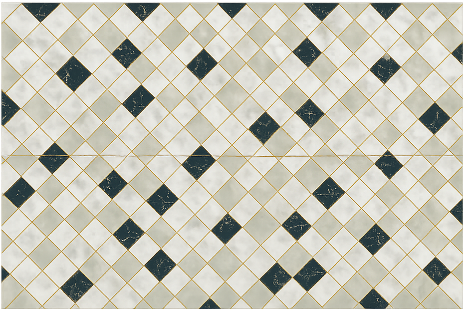 Tappeto in vinile soggiorno piastrelle di cemento toni grigi - TenStickers