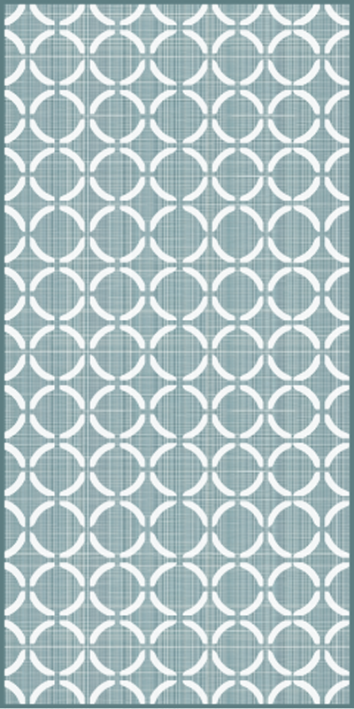 Tappeto pvc cucina verde vecchio stile - TenStickers