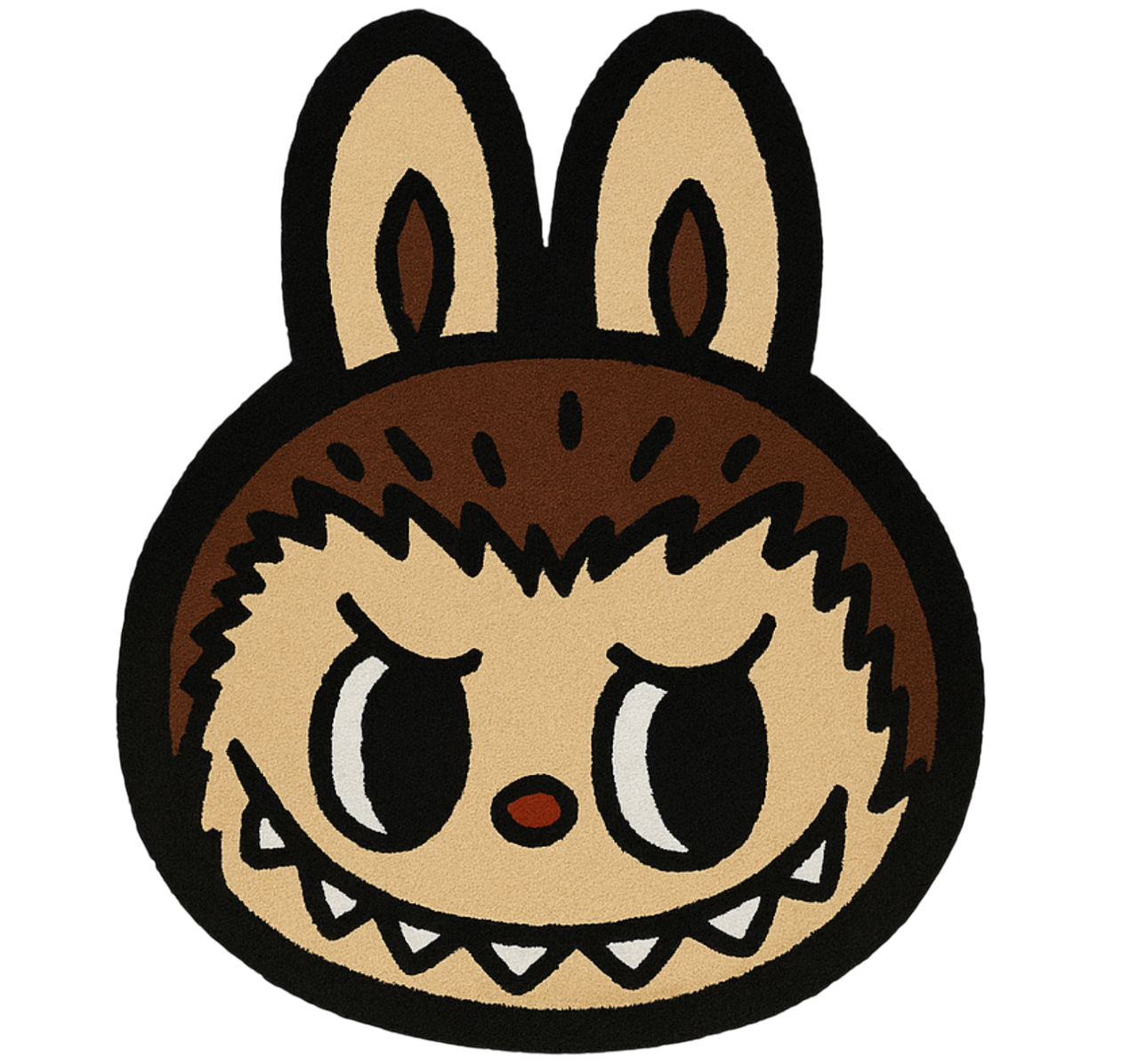 Tappeto vinile per bambini classico labubu marrone - TenStickers