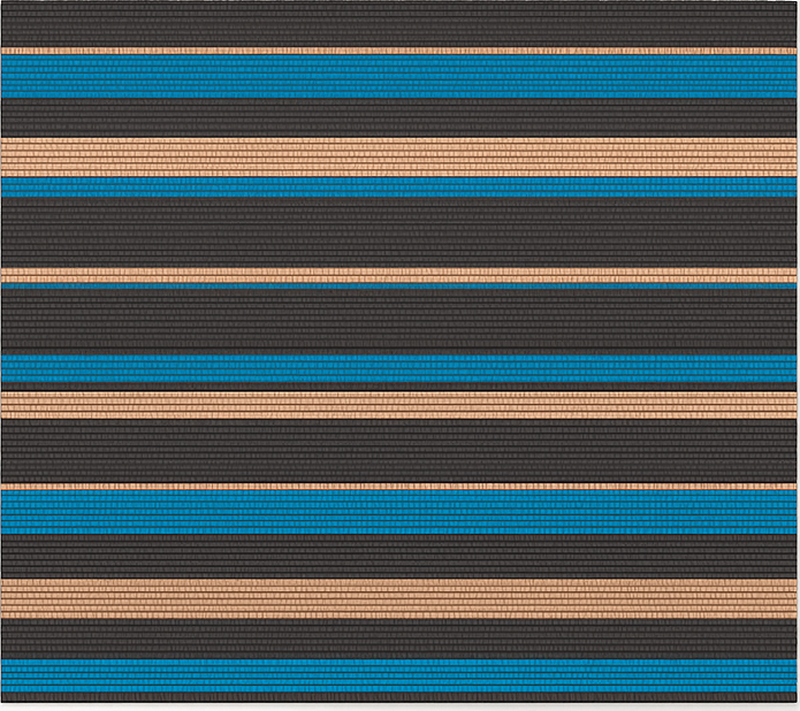 Tappeto pvc cucina effetto intrecciato in tonalità scura - TenStickers