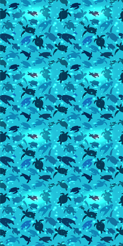 Tappeto vinile animali tartarughe che nuotano - TenStickers