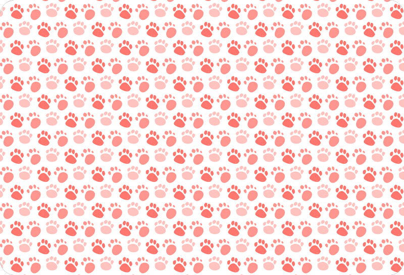 Tappeto vinile animali impronte di cane - TenStickers