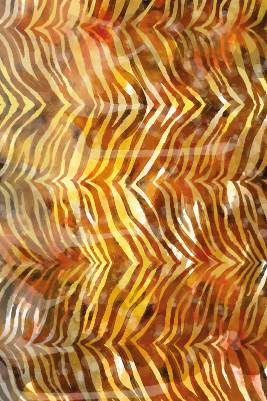 Tappeto vinile animali zebra texture acquerello - TenStickers