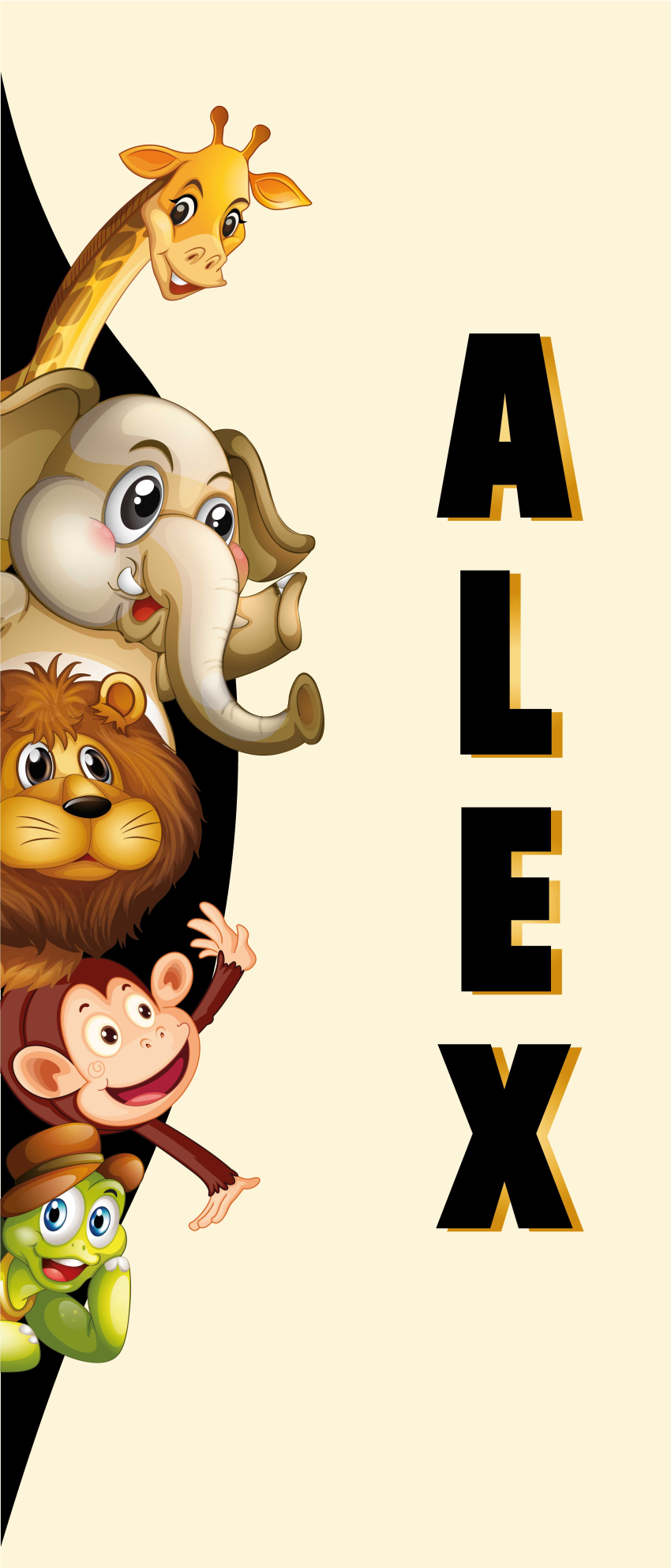 Tappeto vinile animali 3d animali carini - TenStickers