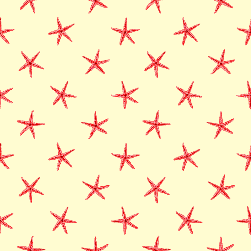 Tappeto vinile animali stella marina su sabbia fine - TenStickers