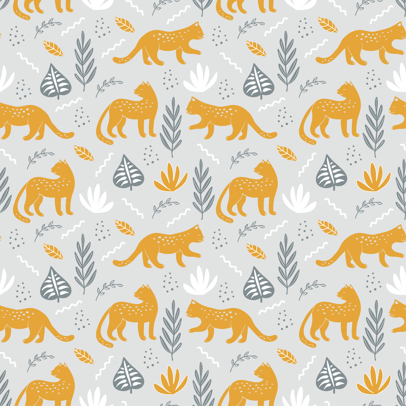 Tappeto vinile animali motivo leggero leopardato - TenStickers