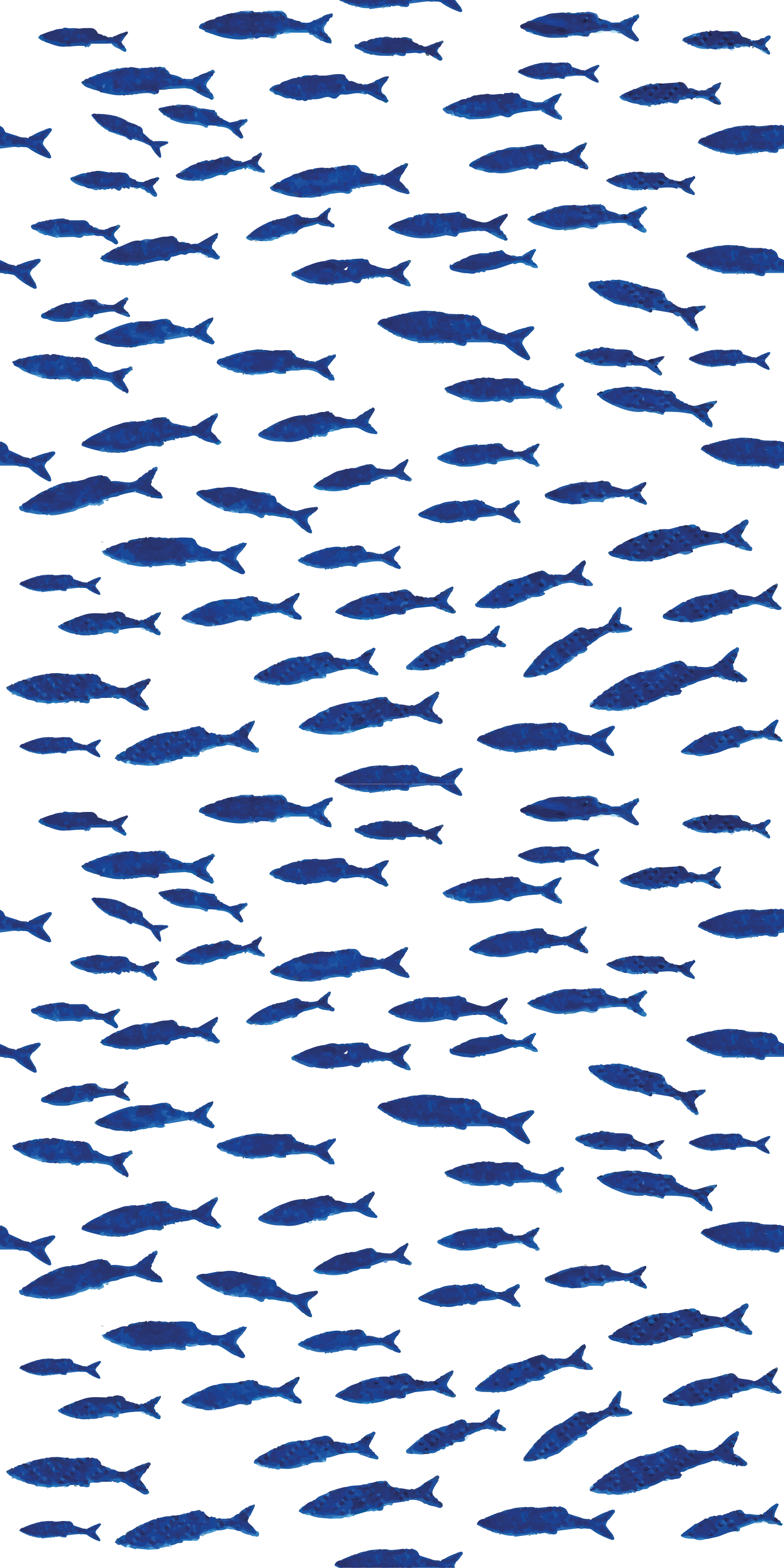 Tappeto vinile animali motivo pesci blu - TenStickers