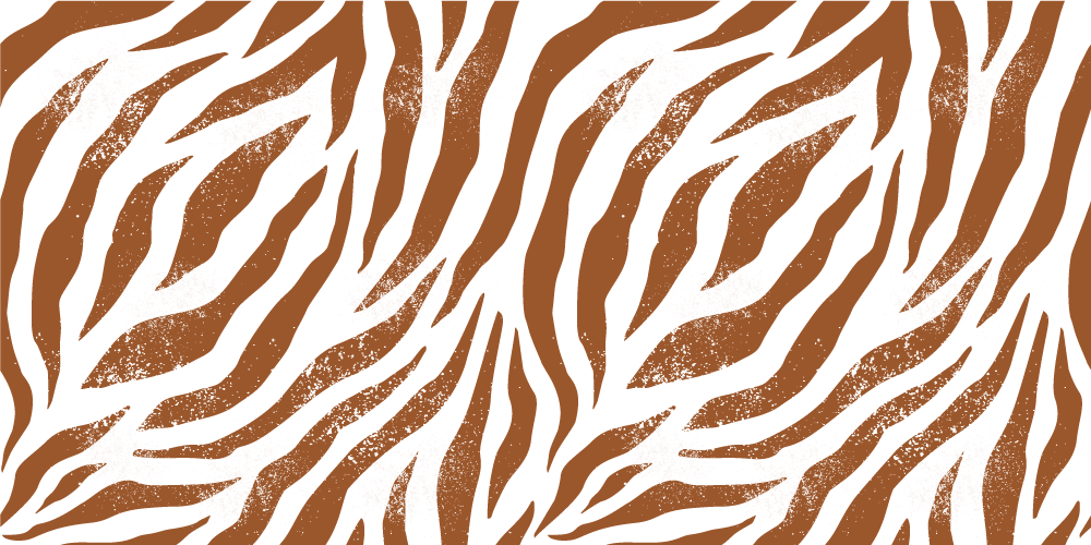 Tappeto vinile animali stampa zebra marrone - TenStickers