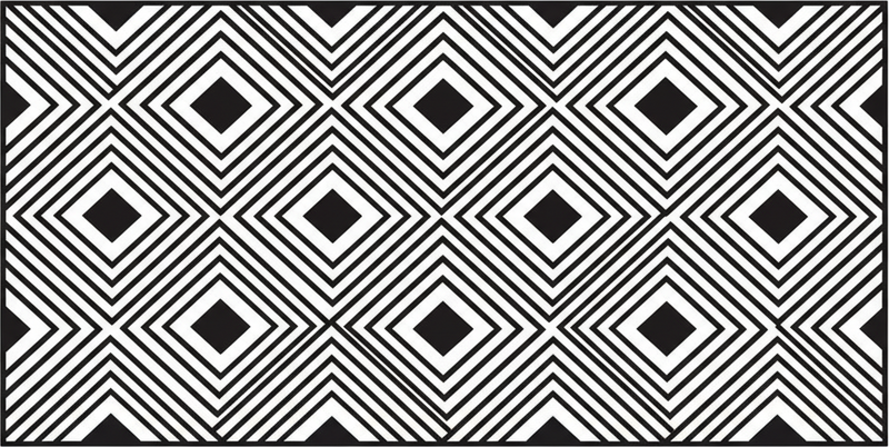 Tappeto pvc cucina rete romboide audace - TenStickers