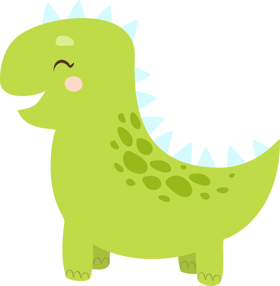 Tappeto vinile animali dinosauro felice - TenStickers