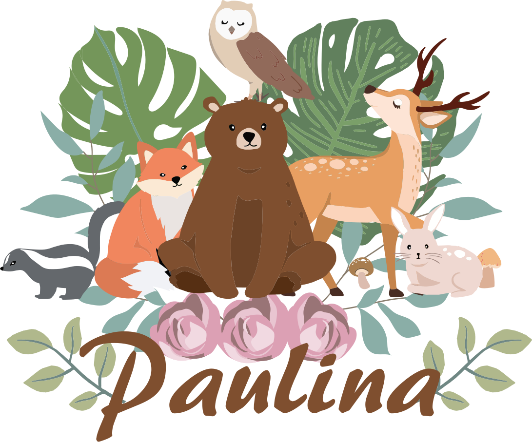 Tappeto vinile animali raduno animali della foresta - TenStickers